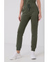 Peak Performance Pantaloni femei culoarea verde material neted - Pled.ro