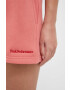 Peak Performance pantaloni scurti femei culoarea roz melanj high waist - Pled.ro