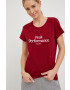 Peak Performance tricou din bumbac culoarea bordo - Pled.ro