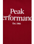 Peak Performance tricou din bumbac culoarea bordo - Pled.ro