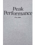 Peak Performance tricou din bumbac culoarea gri cu imprimeu - Pled.ro