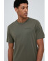 Peak Performance tricou din bumbac culoarea verde neted - Pled.ro