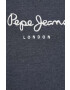 Pepe Jeans bluza barbati culoarea gri cu glugă cu imprimeu - Pled.ro