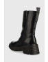 Pepe Jeans botine Soda Bass W femei culoarea negru cu toc plat - Pled.ro