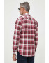 Pepe Jeans camasa din bumbac Cressing barbati culoarea bordo cu guler button-down regular - Pled.ro