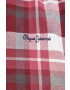 Pepe Jeans camasa din bumbac Cressing barbati culoarea bordo cu guler button-down regular - Pled.ro