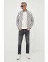 Pepe Jeans camasa din bumbac Crivitz barbati culoarea gri cu guler button-down regular - Pled.ro