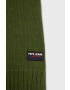 Pepe Jeans esarfa din amestec de lana culoarea verde neted - Pled.ro