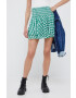 Pepe Jeans fusta din bumbac culoarea verde mini evazati - Pled.ro