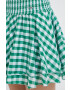 Pepe Jeans fusta din bumbac culoarea verde mini evazati - Pled.ro