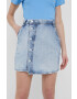 Pepe Jeans fusta jeans Hannah mini creion - Pled.ro