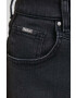 Pepe Jeans fusta jeans RACHEL culoarea negru mini drept - Pled.ro