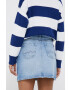 Pepe Jeans fusta jeans Rachel mini creion - Pled.ro