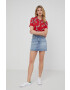 Pepe Jeans fusta jeans Rachel Skirt culoarea albastru marin mini drept - Pled.ro