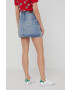 Pepe Jeans fusta jeans Rachel Skirt culoarea albastru marin mini drept - Pled.ro