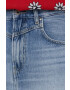 Pepe Jeans fusta jeans Rachel Skirt culoarea albastru marin mini drept - Pled.ro