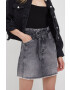 Pepe Jeans fusta jeans Raisa Skirt Black - Pled.ro