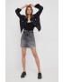 Pepe Jeans fusta jeans Raisa Skirt Black - Pled.ro