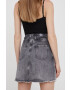 Pepe Jeans fusta jeans Raisa Skirt Black - Pled.ro