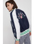 Pepe Jeans geaca bomber femei culoarea albastru marin de tranzitie - Pled.ro