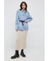 Pepe Jeans geaca jeans River femei oversize - Pled.ro