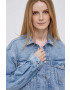 Pepe Jeans geaca jeans Turner Rainbow femei de tranzitie oversize - Pled.ro