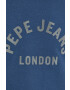 Pepe Jeans hanorac de bumbac barbati culoarea albastru marin modelator - Pled.ro