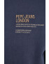 Pepe Jeans hanorac de bumbac Avery barbati culoarea albastru marin cu imprimeu - Pled.ro