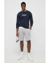 Pepe Jeans hanorac de bumbac Edward barbati culoarea albastru marin cu imprimeu - Pled.ro