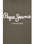 Pepe Jeans hanorac de bumbac Edward Crew barbati culoarea verde cu imprimeu - Pled.ro