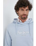 Pepe Jeans hanorac de bumbac Edward Hoodie barbati cu glugă cu imprimeu - Pled.ro