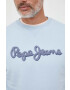 Pepe Jeans hanorac de bumbac RYAN cu imprimeu - Pled.ro