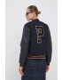 Pepe Jeans jacheta bomber din amestec de lana NELLA culoarea albastru marin de tranzitie - Pled.ro