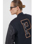 Pepe Jeans jacheta bomber din amestec de lana NELLA culoarea albastru marin de tranzitie - Pled.ro