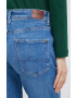 Pepe Jeans jeansi Violet femei high waist - Pled.ro