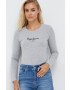 Pepe Jeans longsleeve femei culoarea gri - Pled.ro