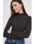 Pepe Jeans longsleeve femei culoarea negru cu turtleneck - Pled.ro