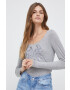 Pepe Jeans longsleeve femei culoarea gri - Pled.ro