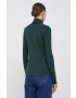 Pepe Jeans longsleeve DEBORAH femei culoarea verde cu guler - Pled.ro