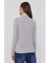 Pepe Jeans Longsleeve femei culoarea gri cu guler - Pled.ro