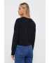 Pepe Jeans longsleeve din bumbac culoarea negru - Pled.ro