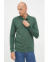 Pepe Jeans longsleeve din bumbac culoarea verde neted - Pled.ro