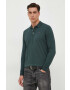 Pepe Jeans longsleeve din bumbac Jimmy culoarea verde neted - Pled.ro