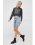 Pepe Jeans longsleeve din bumbac Lizzy culoarea gri - Pled.ro