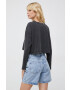 Pepe Jeans longsleeve din bumbac Lizzy culoarea gri - Pled.ro