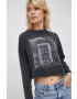 Pepe Jeans longsleeve din bumbac Lizzy culoarea gri - Pled.ro