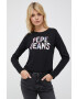 Pepe Jeans longsleeve din bumbac Luna culoarea negru - Pled.ro