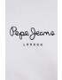 Pepe Jeans longsleeve din bumbac Wendys culoarea alb - Pled.ro