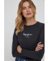 Pepe Jeans longsleeve din bumbac Wendys culoarea negru - Pled.ro