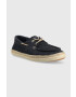 Pepe Jeans mocasini din piele intoarsa MAOUI barbati culoarea albastru marin PMS30914 - Pled.ro